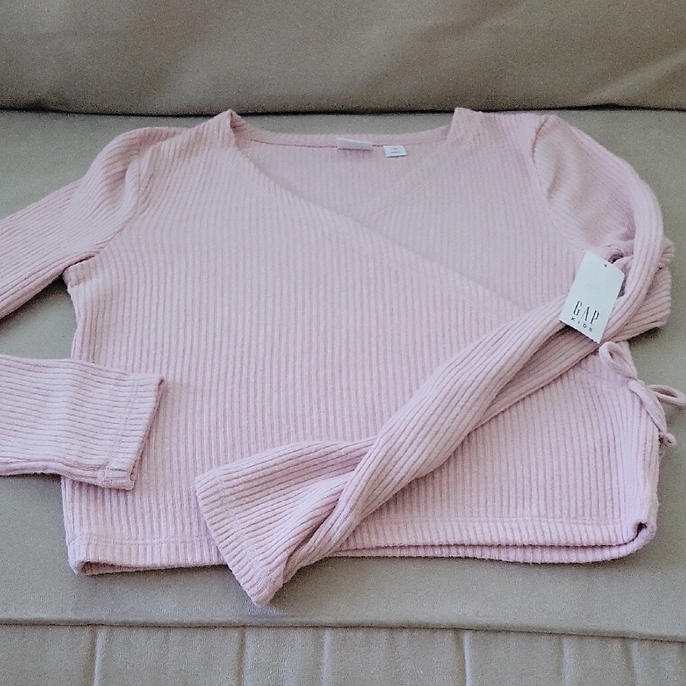 GAP Kids Soft Pink V-Neck Top